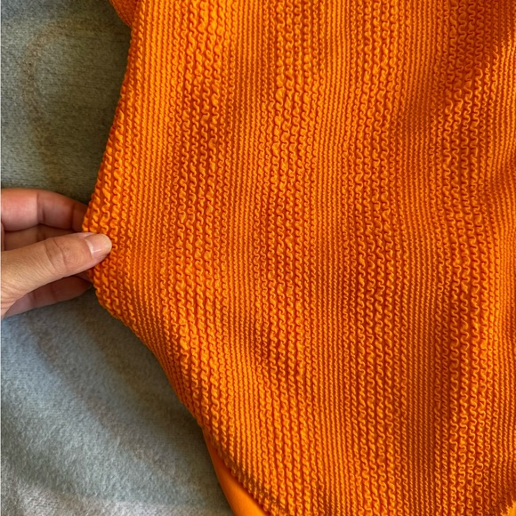 NWT ORANGE ONE PIECE BATHING SUIT- M - Picture 2 of 3
